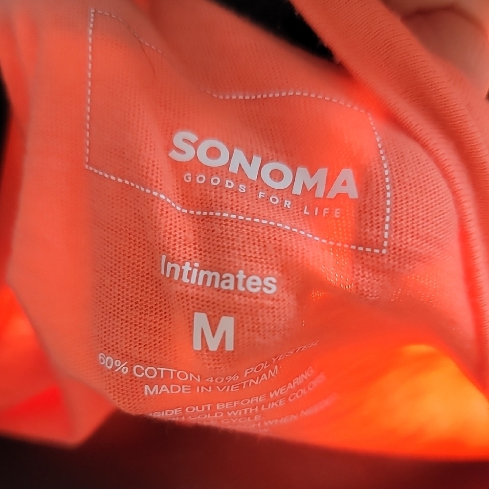 Sonoma Coral V-Neck Short Sleeve Tee - Picture 2 of 5